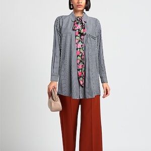 Balenciaga Reversible Floral Printed Blouse